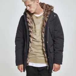 Мъжко зимно яке Urban Classics в черен цвят