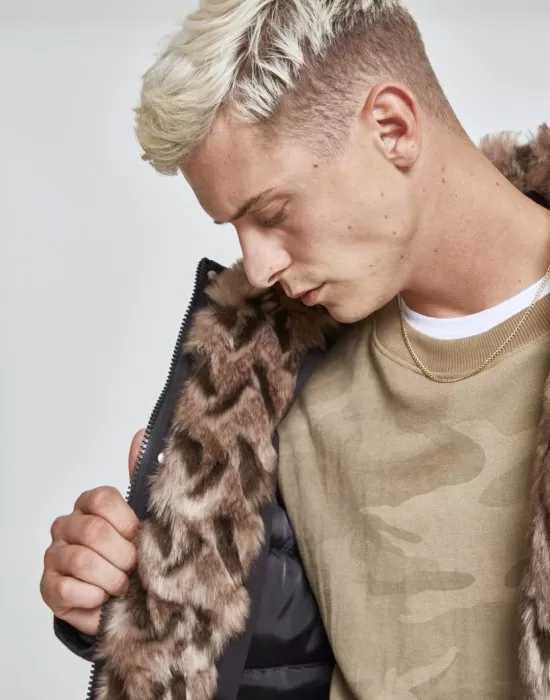 Мъжко зимно яке Urban Classics в черен цвят, Зимни якета - Hoodstyle.bg