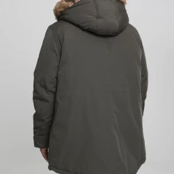 Мъжко зимно яке Urban Classics в цвят маслина