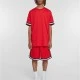 Мъжки къси панталони в червен цвят Urban Classics Stripes