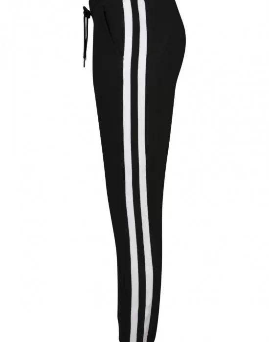 Дамско долнище Urban Classics black/white/black в черен цвят, Долнища - Hoodstyle.bg