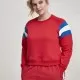 Дамска блуза в червено от Urban Classics Ladies Sleeve Stripe Crew, Блузи - Hoodstyle.bg