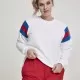 Дамска блуза в бяло от Urban Classics Ladies Sleeve Stripe Crew, Блузи - Hoodstyle.bg