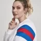 Дамска блуза в бяло от Urban Classics Ladies Sleeve Stripe Crew, Блузи - Hoodstyle.bg
