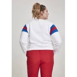 Дамска блуза в бяло от Urban Classics Ladies Sleeve Stripe Crew 