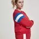 Дамска блуза в червено от Urban Classics Ladies Sleeve Stripe Crew, Блузи - Hoodstyle.bg