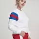 Дамска блуза в бяло от Urban Classics Ladies Sleeve Stripe Crew, Блузи - Hoodstyle.bg