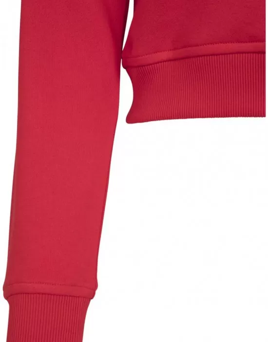 Дамска блуза в червено от Urban Classics Ladies Sleeve Stripe Crew, Блузи - Hoodstyle.bg