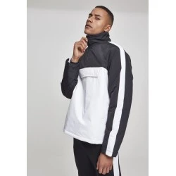 Мъжко яке в черно и бяло от Urban Classics Padded Pull Over Jacket 