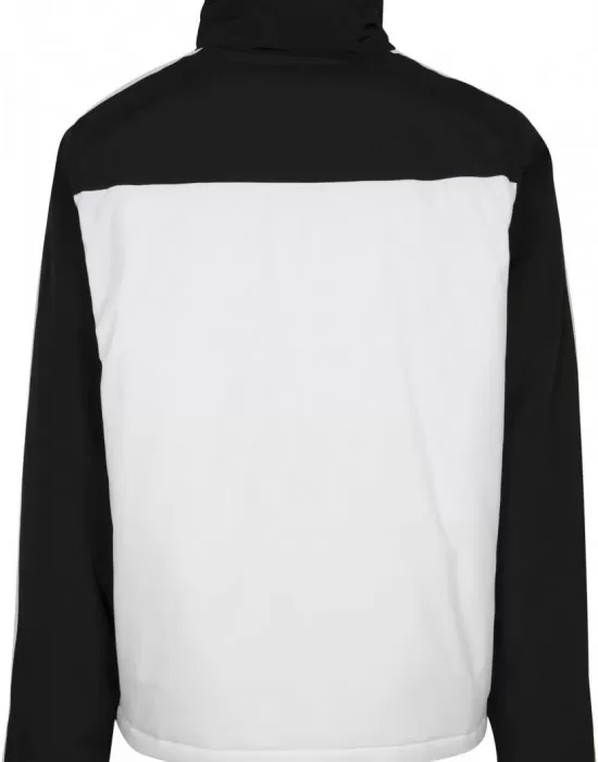 Мъжко яке в черно и бяло от Urban Classics Padded Pull Over Jacket, Якета Пролет / Есен - Hoodstyle.bg