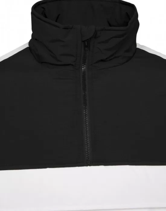 Мъжко яке в черно и бяло от Urban Classics Padded Pull Over Jacket, Якета Пролет / Есен - Hoodstyle.bg