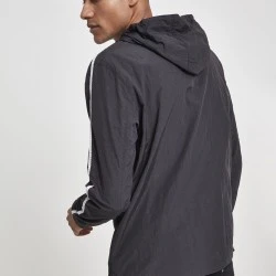 Мъжко яке в 'черно от Urban Classics Crinkle Nylon Pull Over