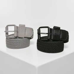 Комплект колани в черно и сиво Urban Classics Elastic 