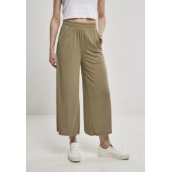 Дамски панталон в каки цвят Urban Classics Ladies Modal Culotte khaki 