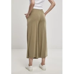Дамски панталон в каки цвят Urban Classics Ladies Modal Culotte khaki 
