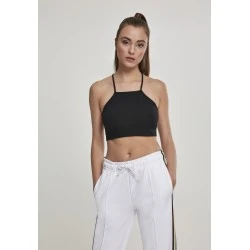 Дамски топ в черен цвят Urban Classics Ladies Triangle Top black 