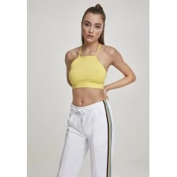 Дамски топ в жълт цвят Urban Classics Ladies Triangle Top brightyellow 