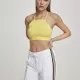 Дамски топ в жълт цвят Urban Classics Ladies Triangle Top brightyellow, Топове - Hoodstyle.bg
