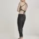 Дамски топ в сиво и черно райе Urban Classics Ladies Triangle Top black/grey, Топове - Hoodstyle.bg
