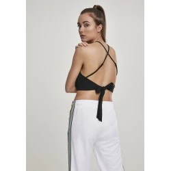 Дамски топ в черен цвят Urban Classics Ladies Triangle Top black 