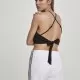 Дамски топ в черен цвят Urban Classics Ladies Triangle Top black, Топове - Hoodstyle.bg