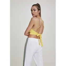 Дамски топ в жълт цвят Urban Classics Ladies Triangle Top brightyellow 