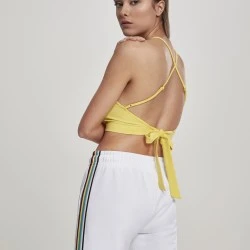 Дамски топ в жълт цвят Urban Classics Ladies Triangle Top brightyellow 