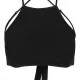 Дамски топ в черен цвят Urban Classics Ladies Triangle Top black, Топове - Hoodstyle.bg