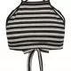 Дамски топ в сиво и черно райе Urban Classics Ladies Triangle Top black/grey, Топове - Hoodstyle.bg