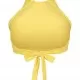 Дамски топ в жълт цвят Urban Classics Ladies Triangle Top brightyellow, Топове - Hoodstyle.bg