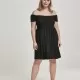 Мини рокля с голи рамене Urban Classics в черен цвят, Рокли - Hoodstyle.bg