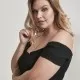Мини рокля с голи рамене Urban Classics в черен цвят, Рокли - Hoodstyle.bg