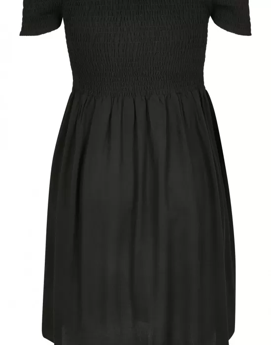 Мини рокля с голи рамене Urban Classics в черен цвят, Рокли - Hoodstyle.bg