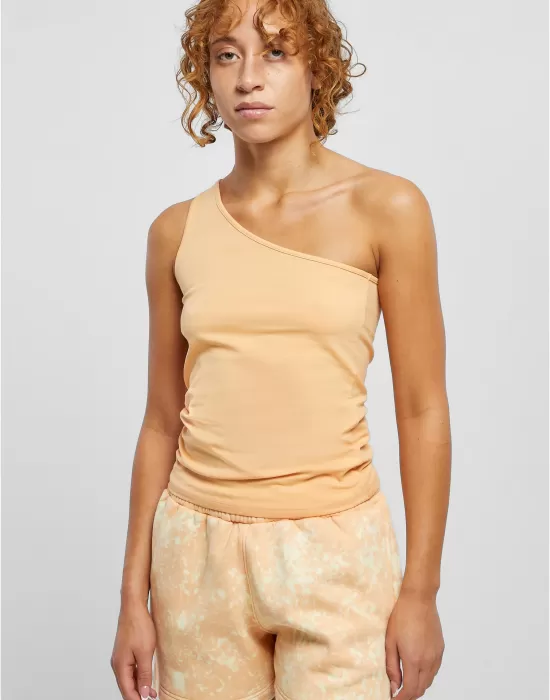 Дамски потник в светлооранжев цвят Urban Classics Asymmetric, Жени - Hoodstyle.bg