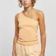 Дамски потник в светлооранжев цвят Urban Classics Asymmetric, Жени - Hoodstyle.bg