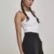 Дамски къс топ Urban Classics в бял цвят, Топове - Hoodstyle.bg