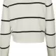 Дамска къса блуза в бяло Urban Classics Ladies Short Striped Sweater, Блузи - Hoodstyle.bg