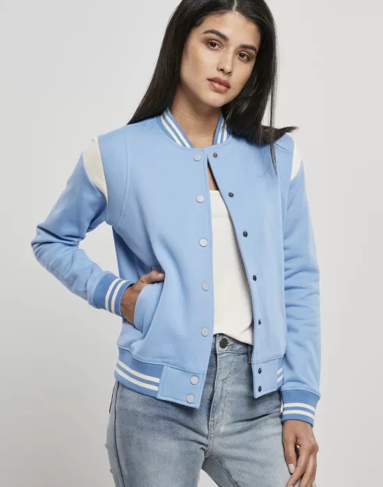Дамско колежанско яке в син цвят Urban Classics, Жени - Hoodstyle.bg