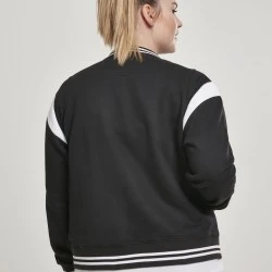 Дамско колежанско яке Urban Classics в черно и бяло