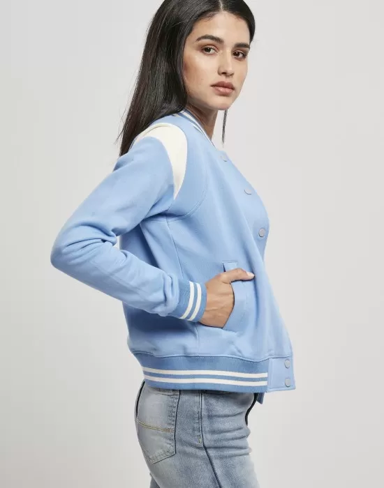 Дамско колежанско яке в син цвят Urban Classics, Жени - Hoodstyle.bg