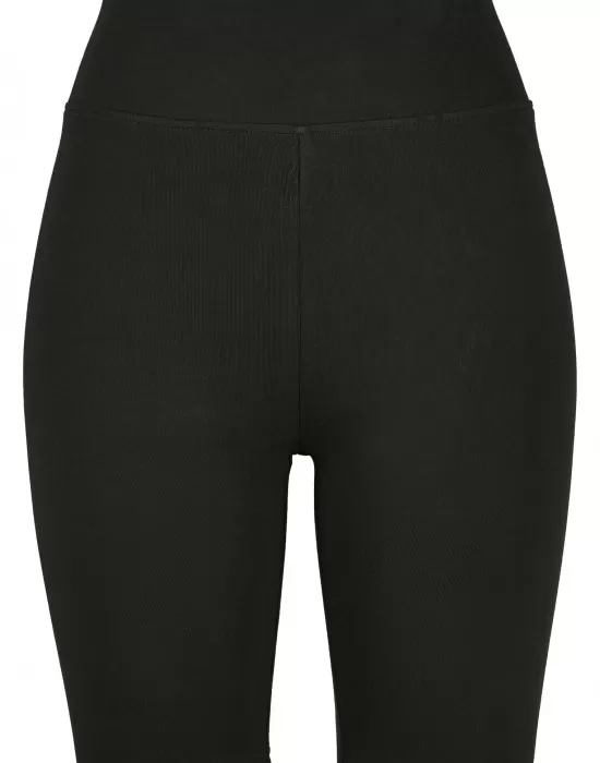 Дамски къс клин с висока талия Urban Classics в черен цвят, Клинове - Hoodstyle.bg
