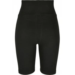 Комплект дамски къси панталони в бяло и черно Urban Classics Ladies High Waist Cycle Shorts 2-Pack