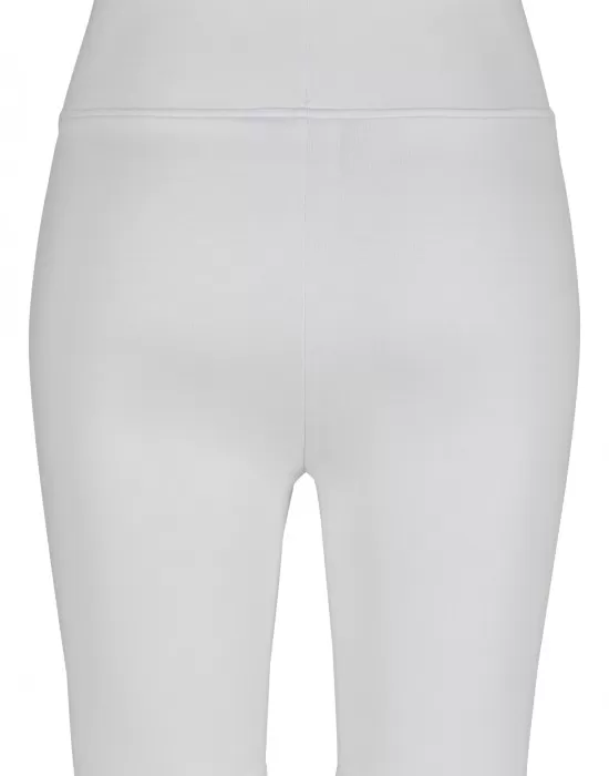 Дамски къс клин с висока талия в бял цвят Urban Classics Ladies High Waist Cycle Shorts, Клинове - Hoodstyle.bg