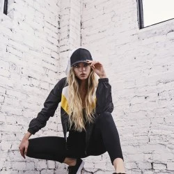 Дамски клин с висока талия Urban Classics в черен цвят