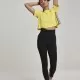 Дамски клин с висока талия Urban Classics в черен цвят, Клинове - Hoodstyle.bg