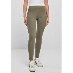 Дамски клин в цвят маслина Urban Classics Ladies High Waist Leggings