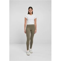 Дамски клин в цвят маслина Urban Classics Ladies High Waist Leggings