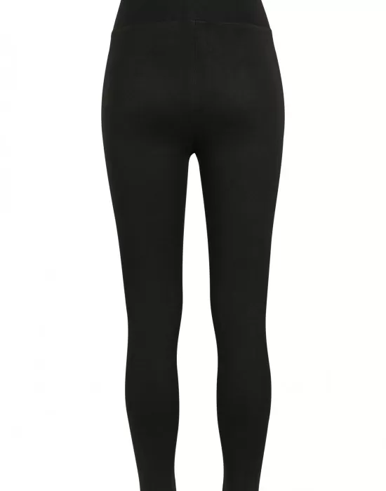 Дамски клин с висока талия Urban Classics в черен цвят, Клинове - Hoodstyle.bg