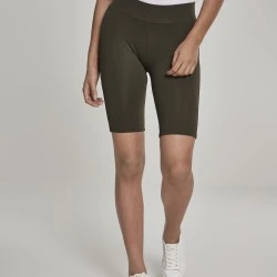 Дамски къс клин Urban Classics в цвят маслина
