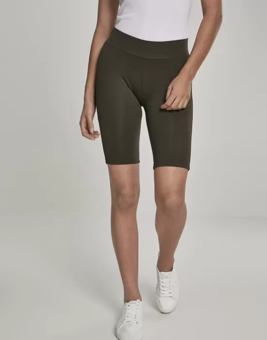 Дамски къс клин Urban Classics в цвят маслина, Клинове - Hoodstyle.bg